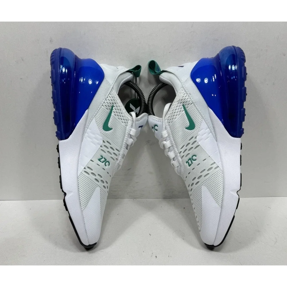 Nike Air Max 270 White Lapis Blue Neptune Green Shoe AH6789-109 Women's Size 8